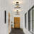 Ivanas 3 - Light Modern Glass Drum Semi Flush Mount Ceiling Light Fixture for Dinning Room Living Room Bedroom Hallway Entryway Kitchen-1492346373