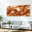 Ensemble de 3 tableaux abstraits sur toile tendue, à motifs vagues, pour la décoration du salon et de la chambre.-71421015