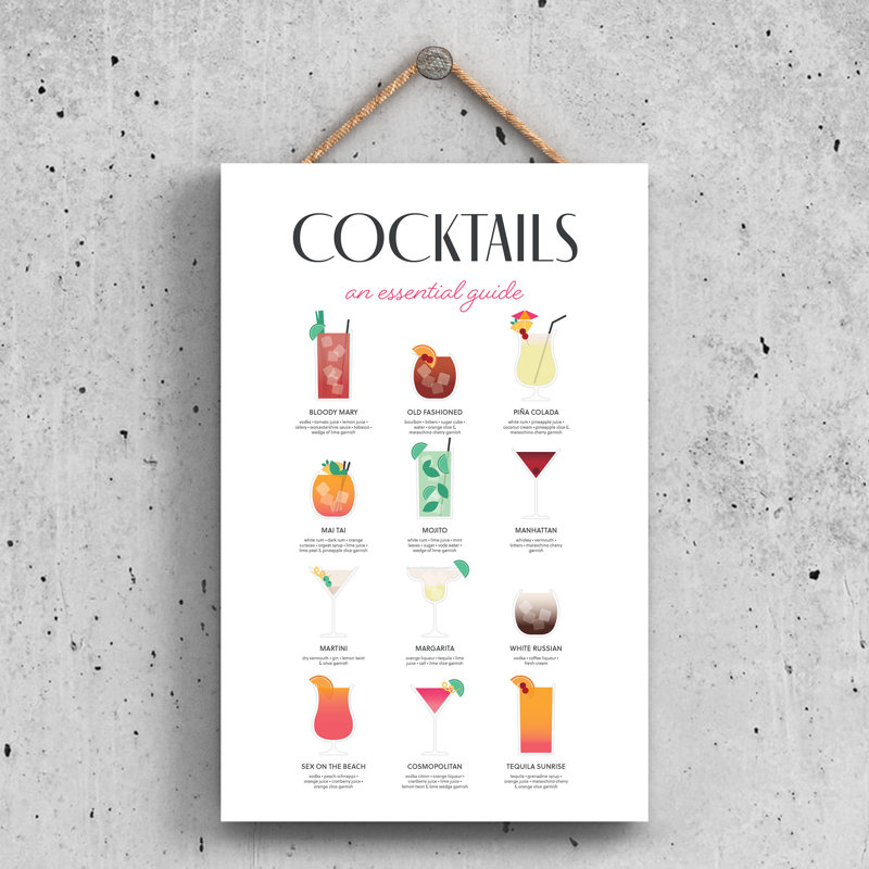 Handmade Food & Beverage Wall Decor on Wood