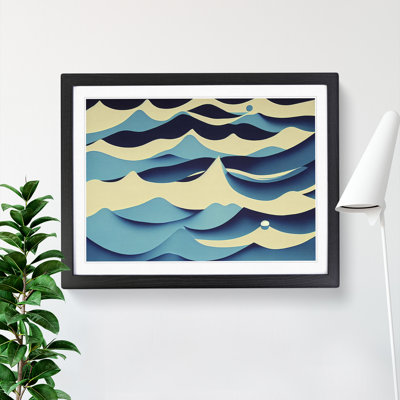 Abstract Ocean Wave Vol.3 - Framed Print