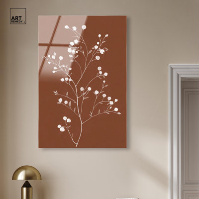 Berry Branch I Acrylic Print Rustic Floral Decor by Art Remedy, Ready to Hang, 30 x 45