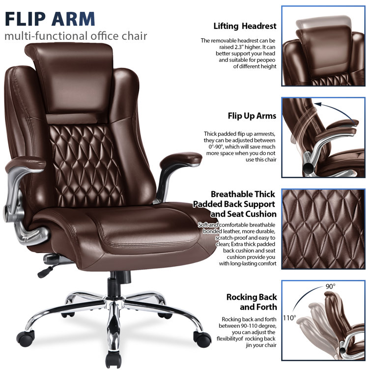 https://assets.wfcdn.com/im/98394732/resize-h755-w755%5Ecompr-r85/2557/255750429/Mykail+Executive+Office+Chair+with+Lifting+Headrest%2C+Adjustable+Flip-up+Armrests+Ergonomic+Desk+Chair.jpg