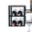 Taysir 8 Bottle Wall Mounted Wine Bottle & Glass Rack in