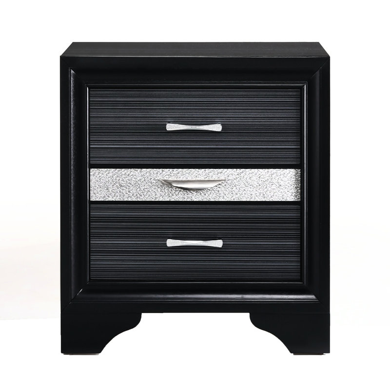 Table de chevet moderne 3, noir - Maximisez l'espace pour garder vos accessoires organisés et accessibles