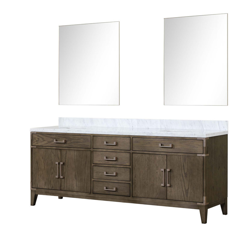 Double Bath Vanity With Mirrors