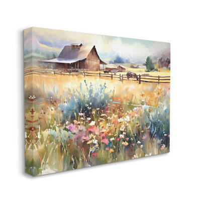 " Horse In Farmhouse Meadow " by Ramona Murdock