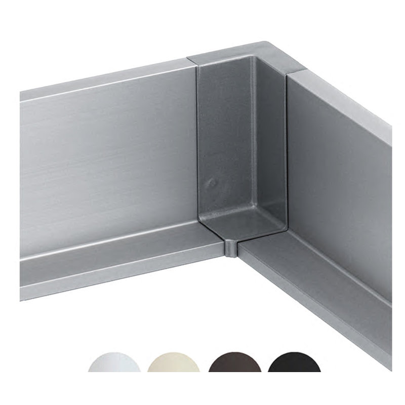 Coin intérieur de l’armoire sans poignée, Nickel