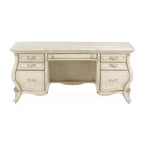 Platine De Royale Champagne Solid Wood Executive Desk
