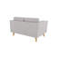 Sofa 2 Seater with Wooden Legs In Scandinavian Style -69378079