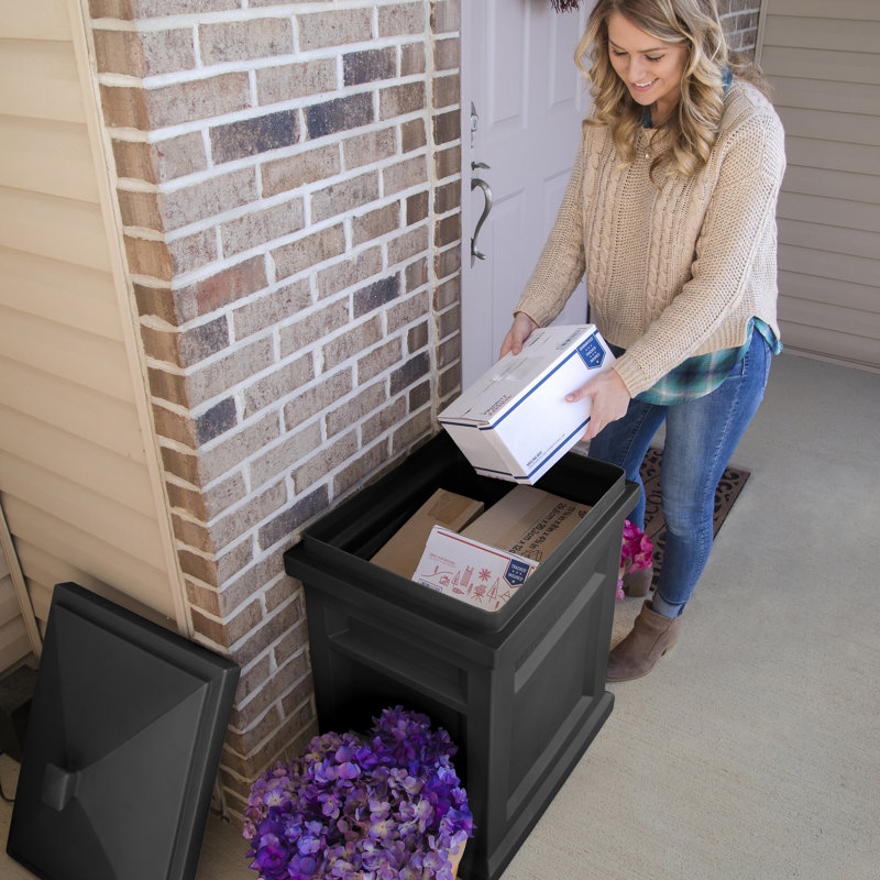Modern Express Parcel Secure Drop Box in Sleek Black