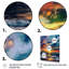 «Majestic Sunset Wild Waves Breaking At Shore», reproduction d'art sur toile-251257312-251257315