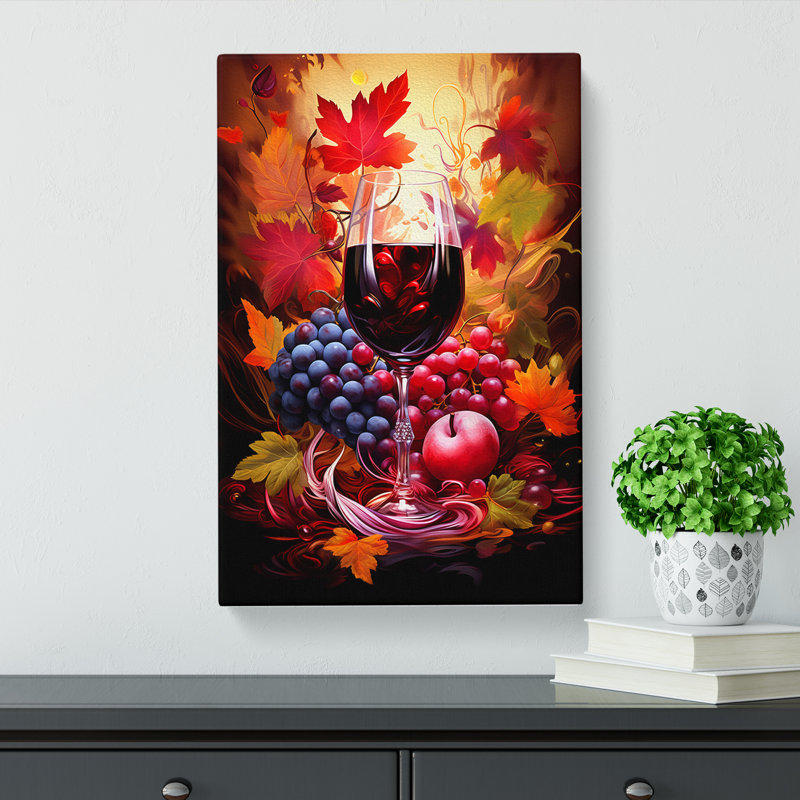 Wine Digital - No Frame Print, 50cm H x 35cm W x 3cm D