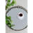 D18x2" Valentina Silver Round Mirror Tray,Large
