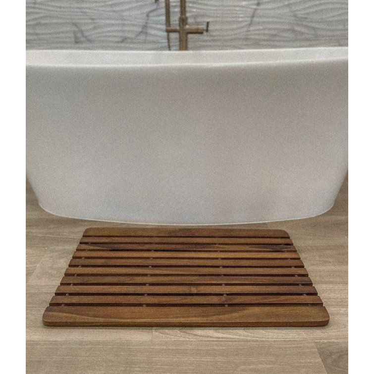 Donelu Teak Shower Mat