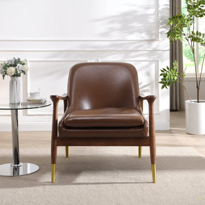 Chaise d'appoint 29,2 po Mid-Century