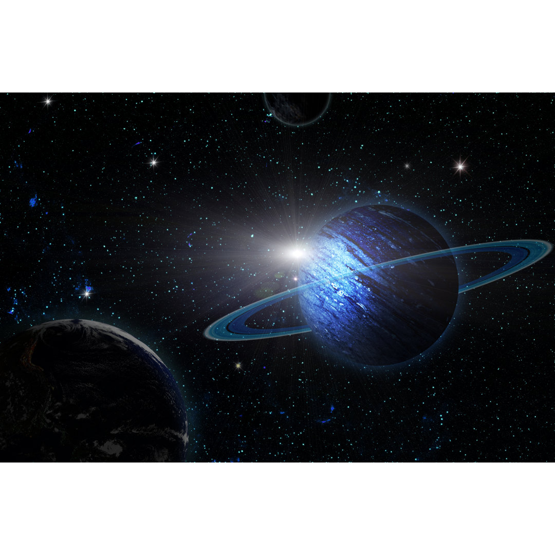Uranus Planet - Wrapped Canvas Print