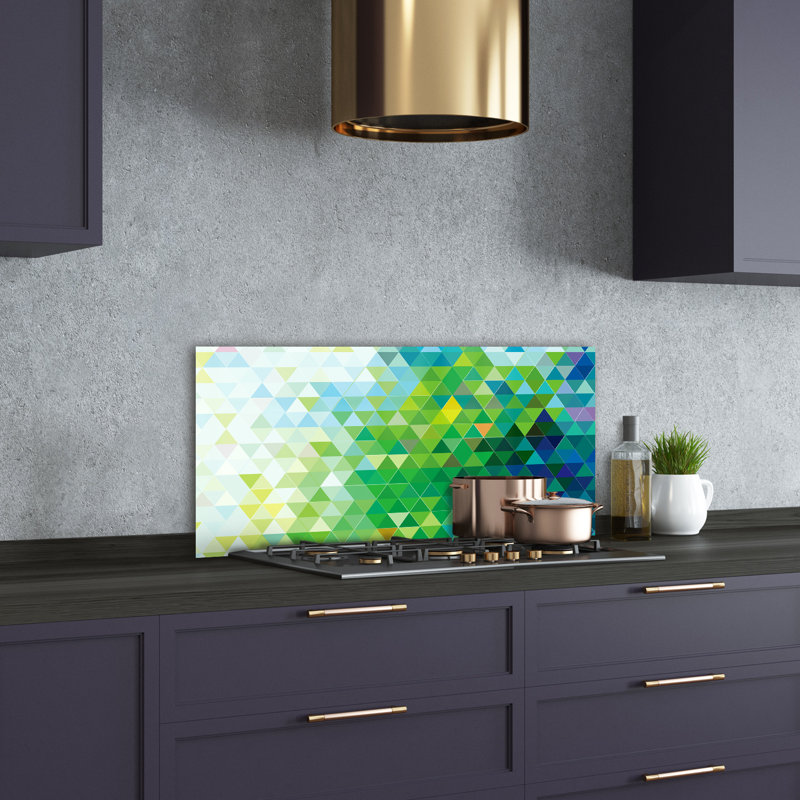 Babu 50cm W x 100cm L Glass Peel and Stick Panel