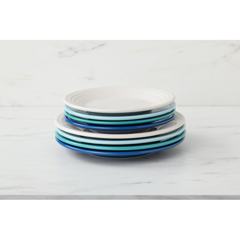 Assiette à dîner avec rebord classique de 9 po Fiesta Dinnerware, Blanc