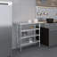 18 po X 30 po Table en acier inoxydable avec trois tablettes inférieures-117042467