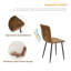 Muscoy Vintage Suede Upholstered Dining Chairs (Set Of 4)