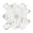 Nacre Blanc Lantern 10 in. x 10 in. Glossy Glass Mosaic Wall Tile