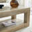 39.4" 2-Tier Mid Century Coffee Table with Storage – Rustic Farmhouse Rectangular Center Table with Thick Tabletop for Living Room, Office, or Apartment in Grey-171234423