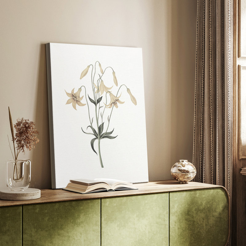 Imprimé floral rétro CL XXVII - galerie Cavas, H 36 po x l 24 po