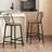 24.2" Bar Stools Kitchen Bar Chairs Counter Stools Height Stools with Metal Frame-572168363-585500296