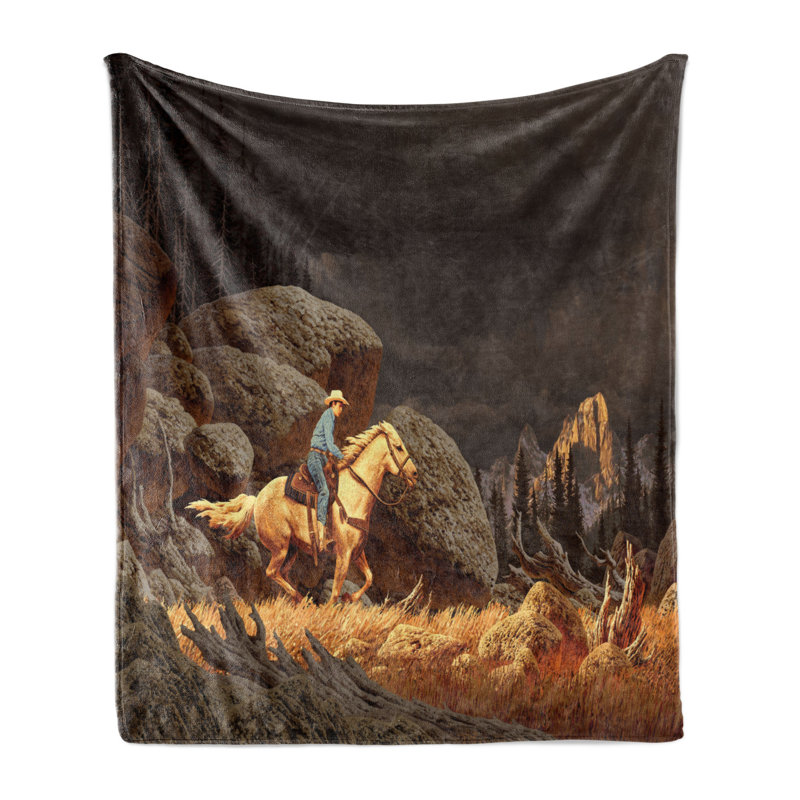 Hand Woven Throw Blanket, 50" W x 70" L