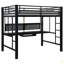 Lit mezzanine double poste de travail
