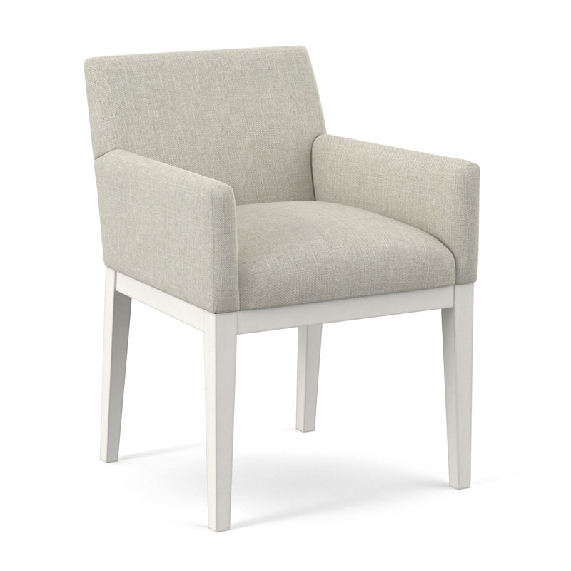 Upholstered Arm Chair, Applause Bravo, White