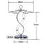 Hornice Tabletop Wine Glass Rack in Silver