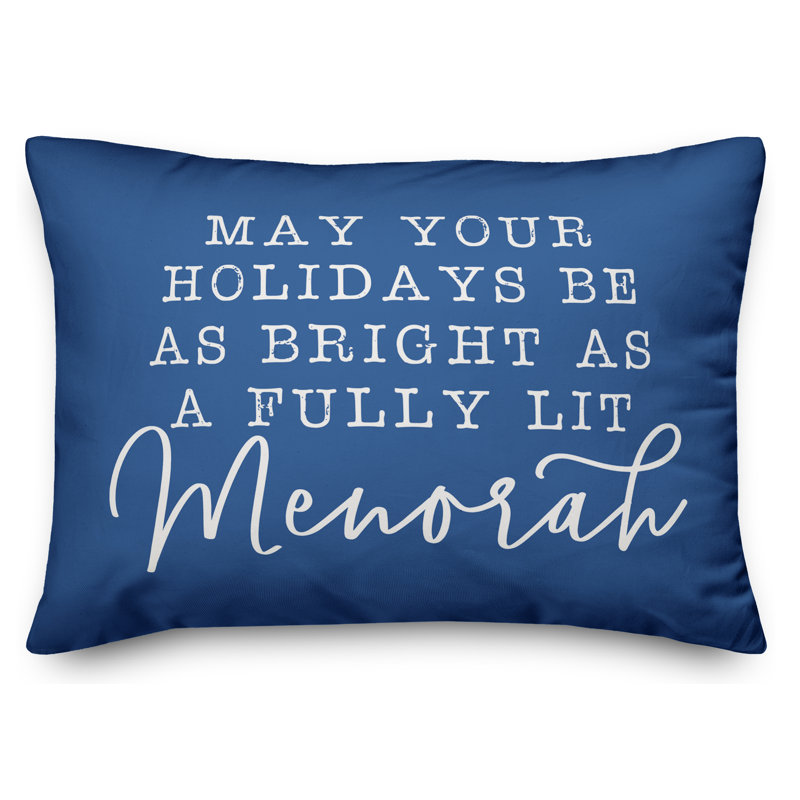  Coussin Menorah entièrement éclairé