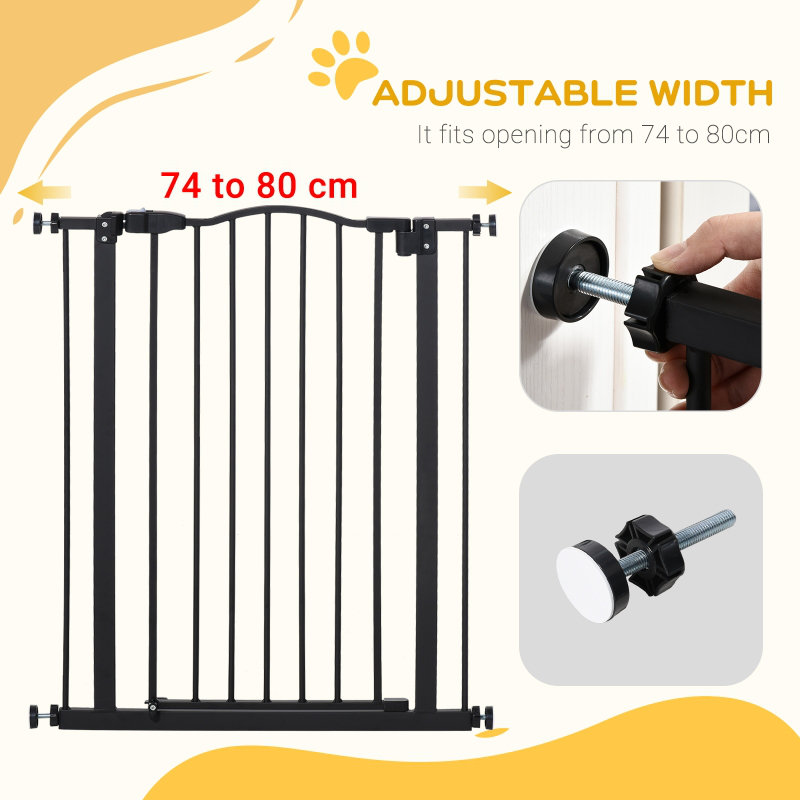 Metal Pressure Mounted Pet Gate