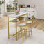 Ensemble de table de bar et de chaises, table avec 2 tabourets, ensemble bistro pour 2 personnes, petit espace pour la cuisine, salon, salle de fête