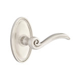 Elan Wave/Drop Passage (Hall & Closet) Door Lever with Oval Rosette