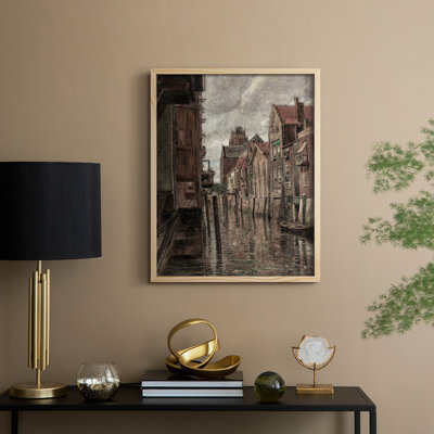 «Vintage Landscape CLVII», reproduction encadrée - bois massif