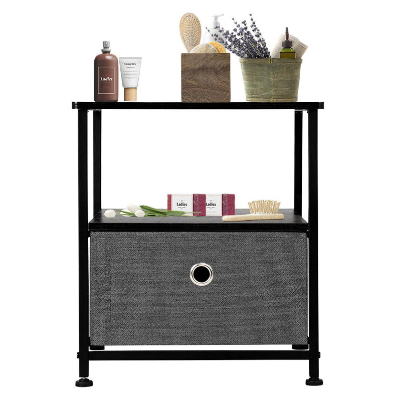 Abree 16'' W Nightstand, Grey
