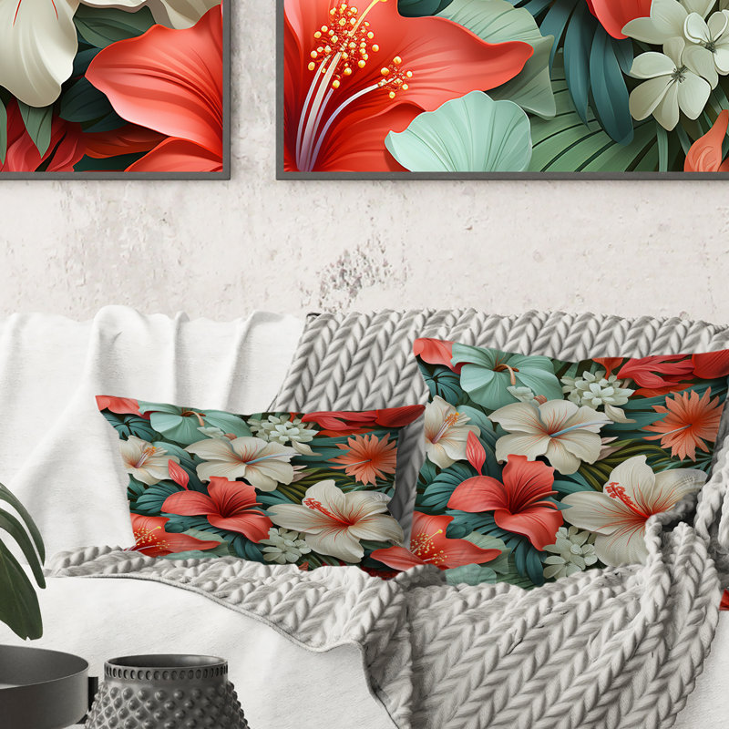 Coussin en polyester Paradise Mirage, H 18 po x l 18 po