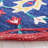 Blossom Hand Tufted Wool/Cotton Oriental Rug in Red/Navy/Blue-1594841473