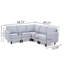 Canapé moderne 5 pièces Mirod Comfy-1519098438