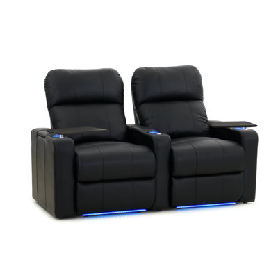 Leather Home Theater Seating with Cup Holder