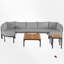 6-Person Sectional Seating Group With Cushions-1690041572