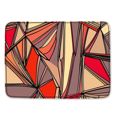 Tapis de bain abstrait
