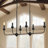 Candle Style 6 - Light Linear Kitchen Island Pendant Dining Room Chandelier