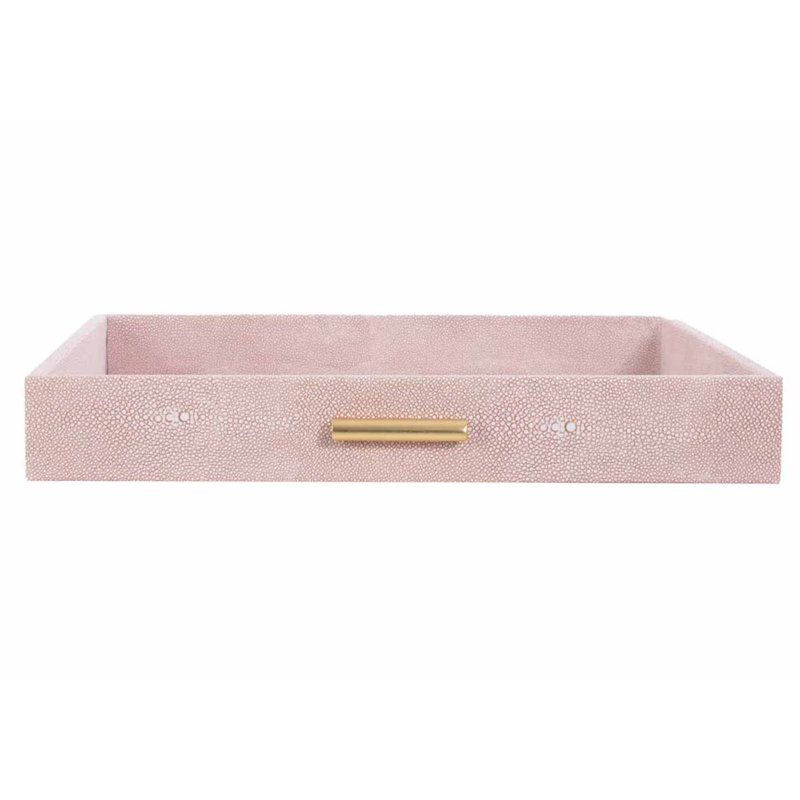 Decorative Tray, Blush, 3" H x 24" W x 24" D