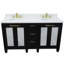 Ensemble de meuble-lavabo double 61 "avec miroir Schreck-1687713720