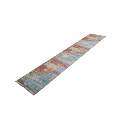 Haefner Abstract Red Area Rug