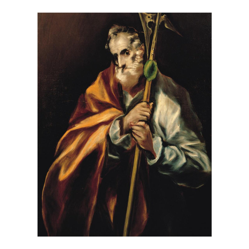 St. Jude Thaddeus par El Greco - Estampe numérique, H 20 po x l 16 po