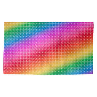 Tapis rose/jaune/vert napperon Avicia